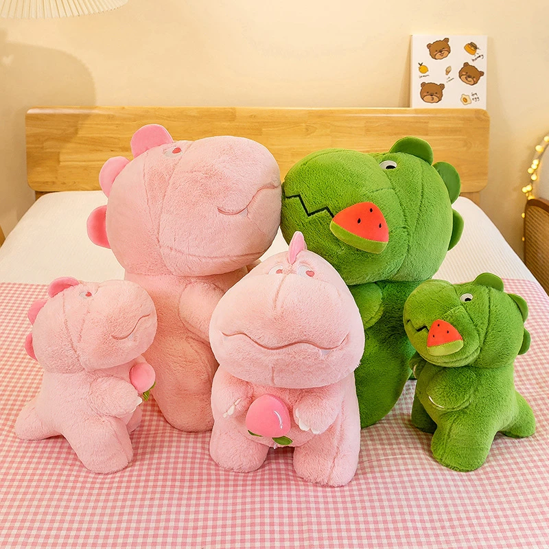 新款恐龙公仔毛绒玩具创意可爱呆萌汉堡恐龙玩偶抓机兑换娃娃批发