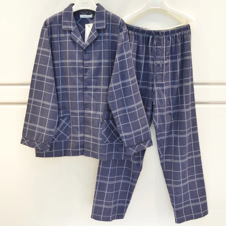 彩色品牌睡衣男士春秋家居服QCJ1506