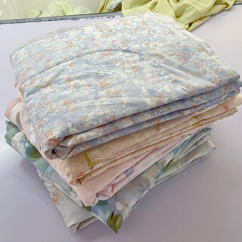 乐睡安芯丝系列-100%棉/吸湿快排/数码印花夏被