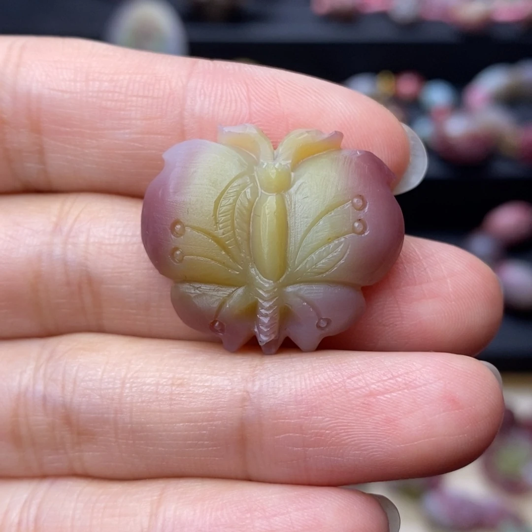玛瑙/玉髓手串未镶嵌《蝴蝶》