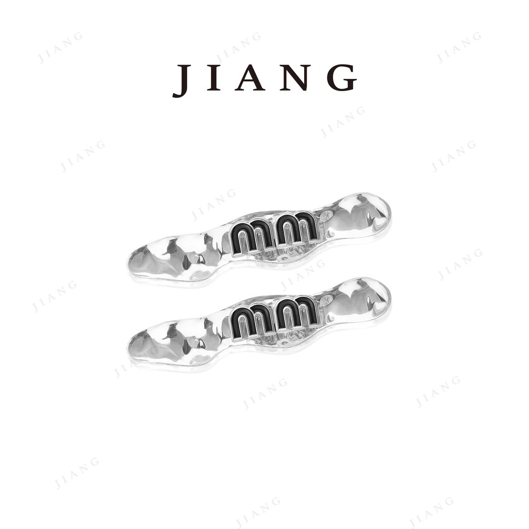 简约小众水波纹时尚亚克力个性发夹（一对） 4640