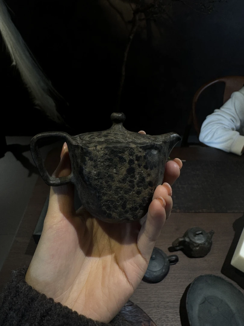 程力钦老师手工冰碛岩石壶 孤品容量125cc
