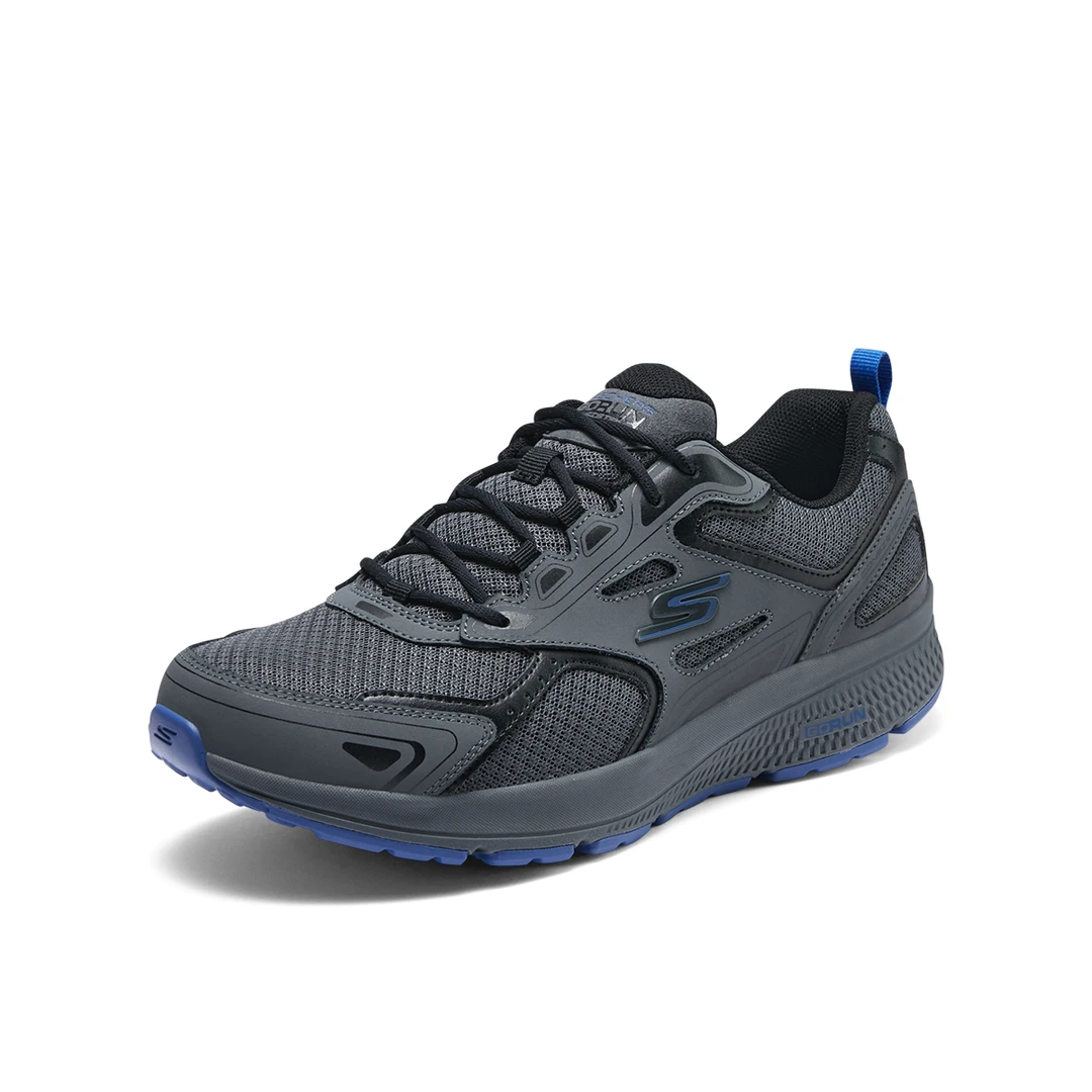 【深海蓝】斯凯奇跑步鞋舒适男士网面缓震减震健步鞋220034-CCBL