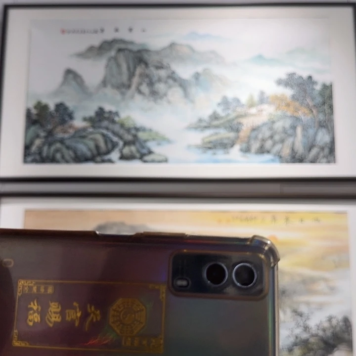 国画山寨秋景山水绘画作品