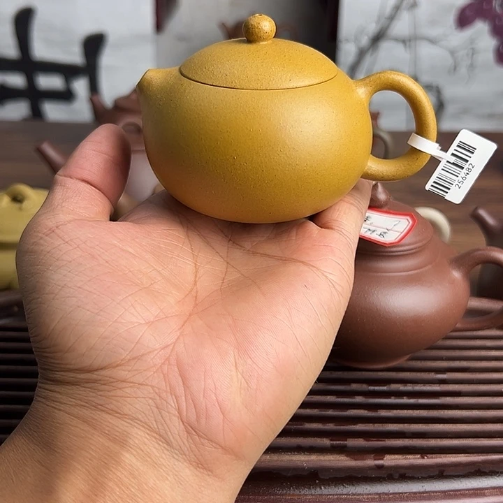 茶壶紫砂原矿黄金段泥 西施壶