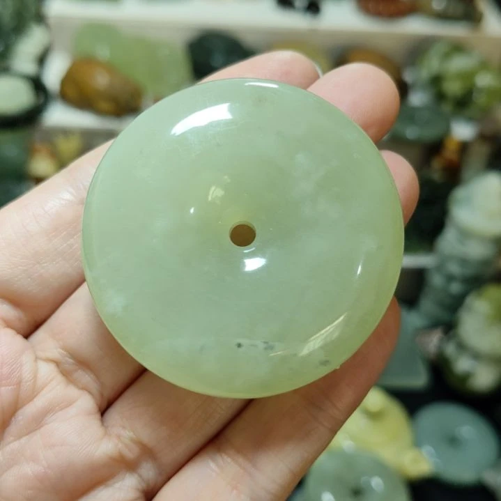 岫玉平安扣未镶嵌