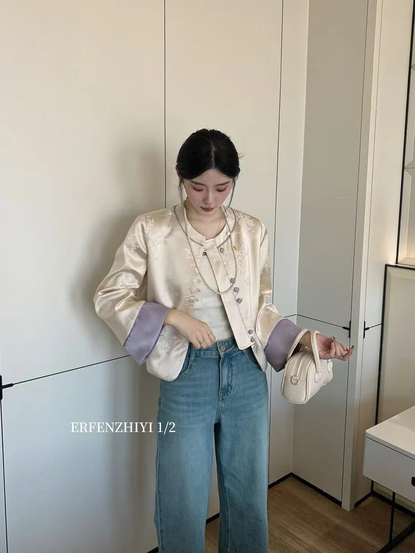 锦缎新中式短款外套