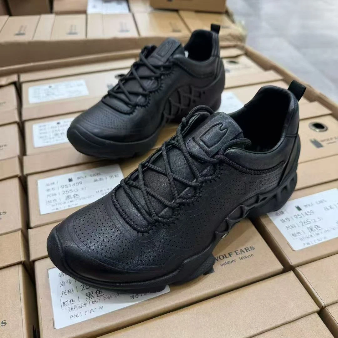 广州狼耳探索秋季新款全皮激光打孔38-46码