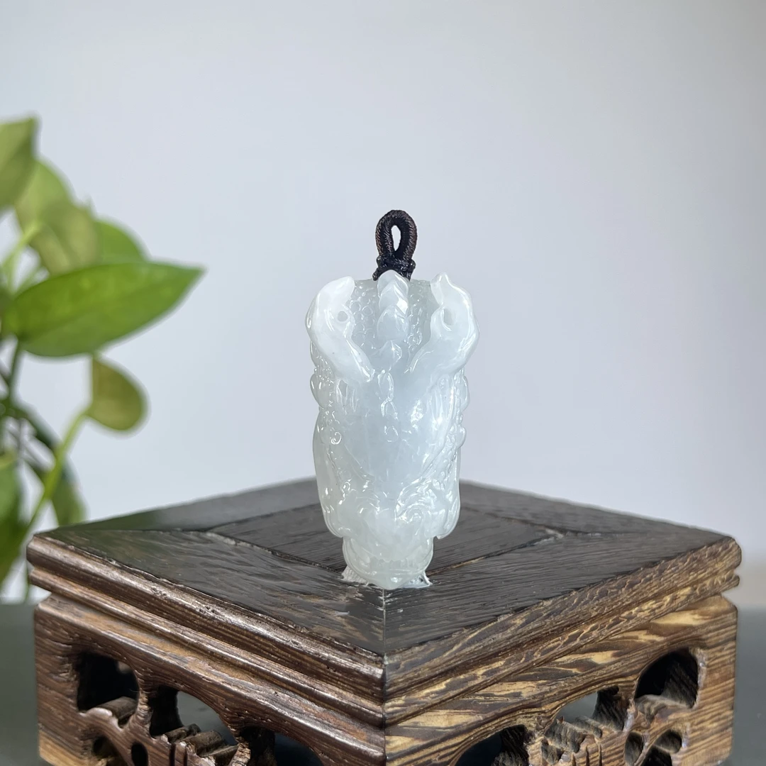 JTW11-32 天然缅甸A货翡翠  龙首