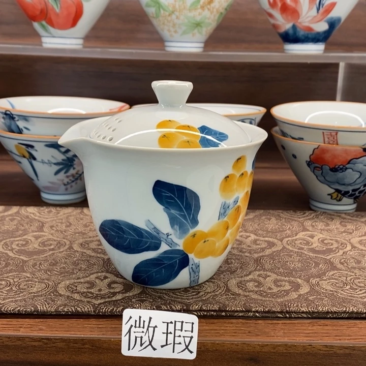 釉下老陶泥手工绘制