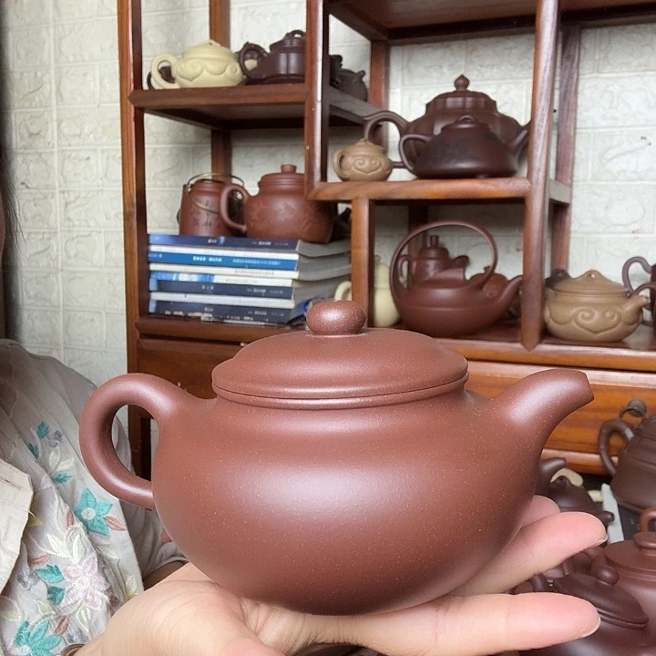 茶壶紫砂仿古450cc底槽清精工半手工