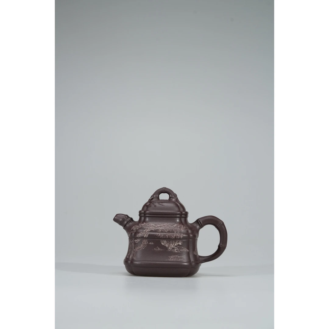 【纳兰专属】 ZT四方竹鼎 紫砂茶壶