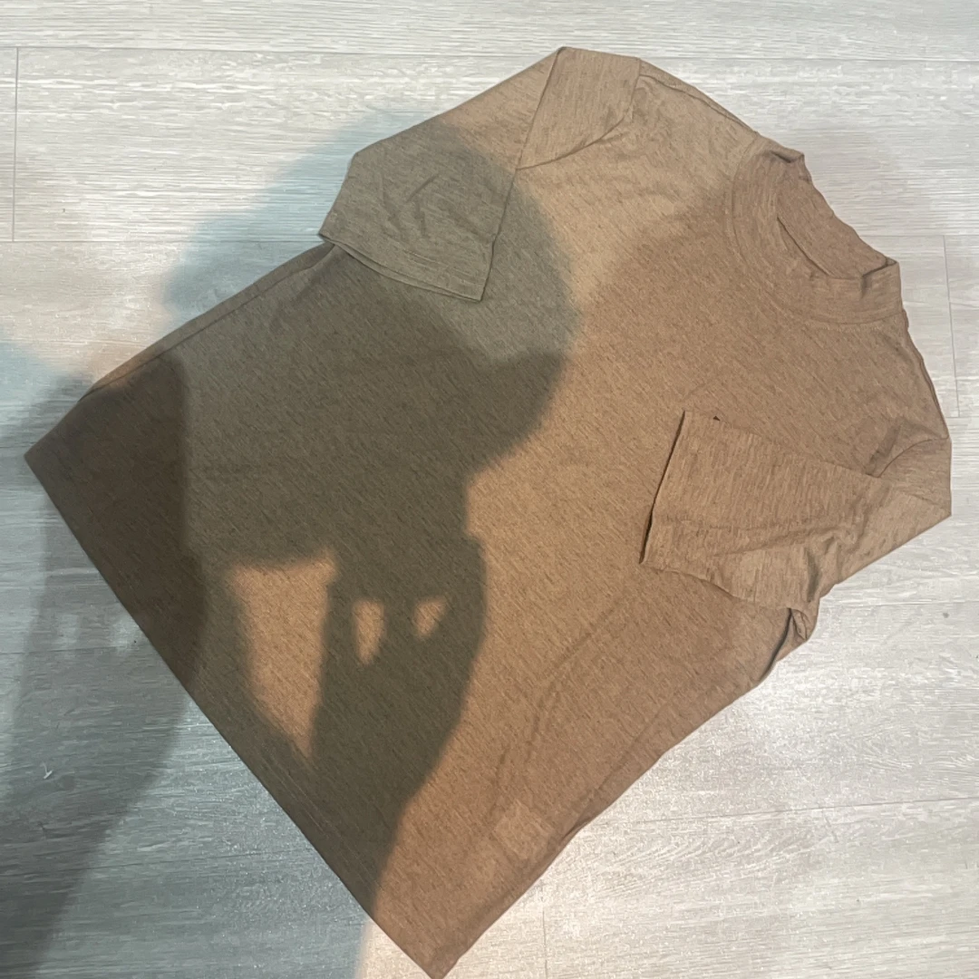 圆领薄款胸前B字母短袖针织衫-果梓6623