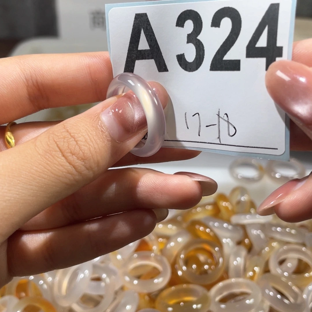 玛瑙/玉髓戒指合金324