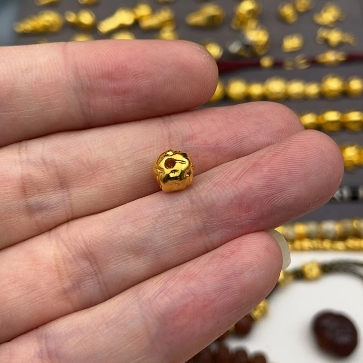 花***.足银玻璃佛手小金刚隔珠7