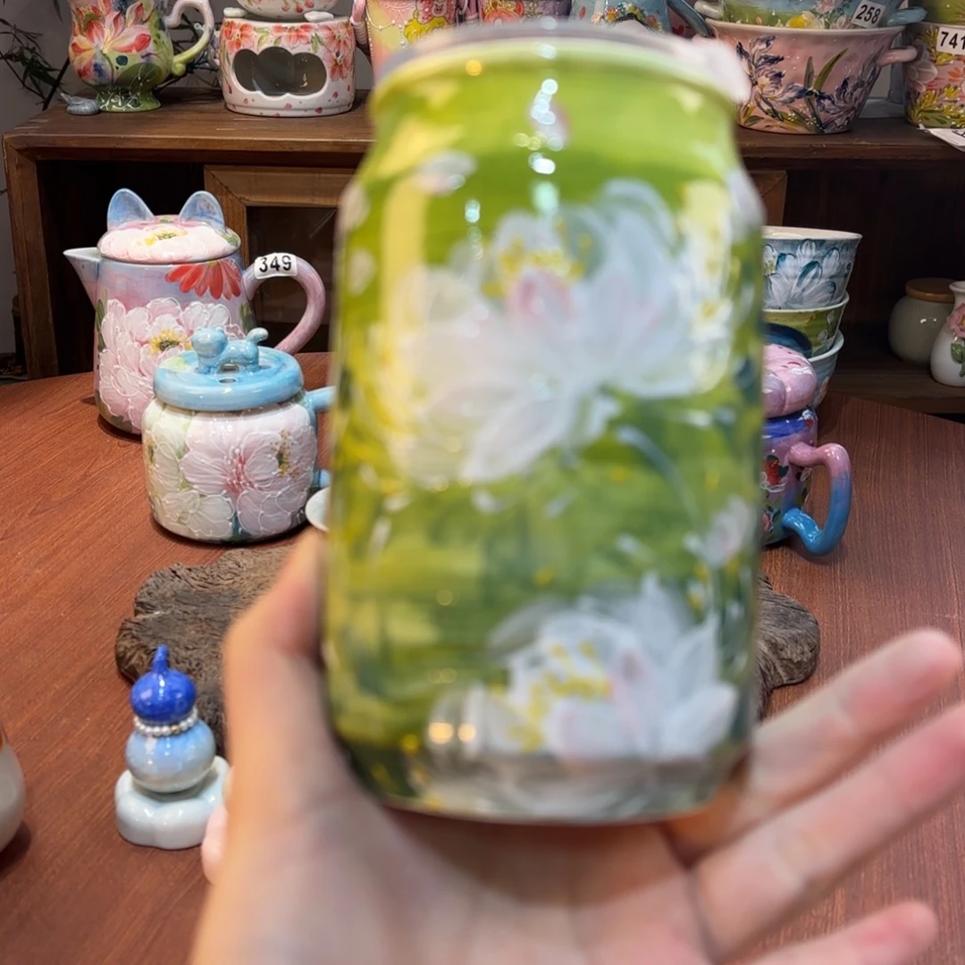 景德镇手绘高温釉下彩陶瓷茶具