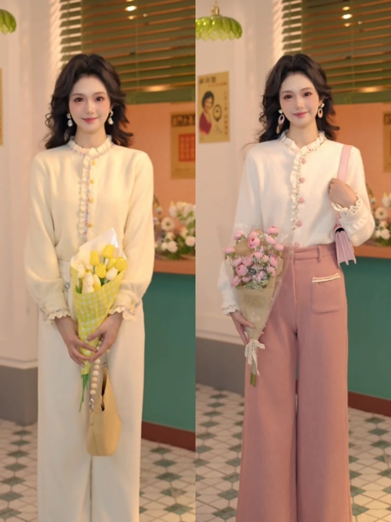 柚子【融化入冬】复古港风秋冬厚款休闲百搭衬衫上衣DL5273299