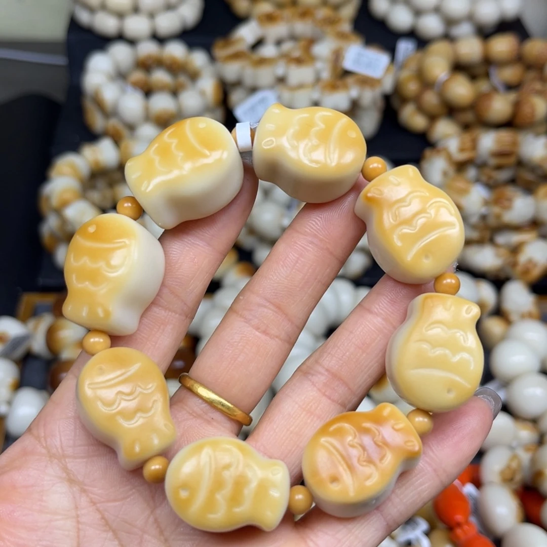 菩提根/象牙果吊坠3.26.46微瑕鱼