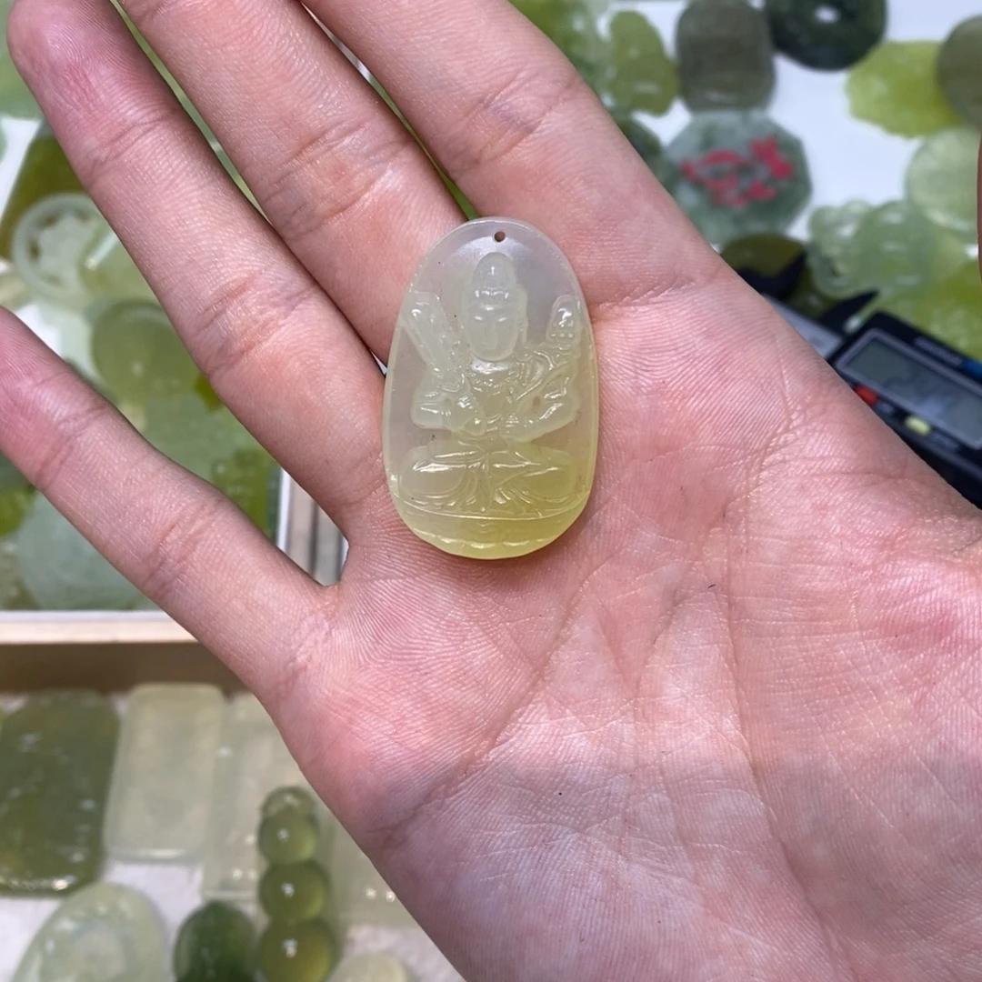 岫玉未镶嵌吊坠(不含链)两单包邮