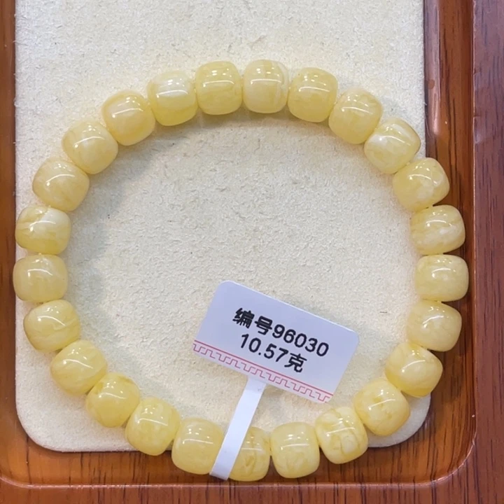 琥珀未镶嵌手链蜜蜡