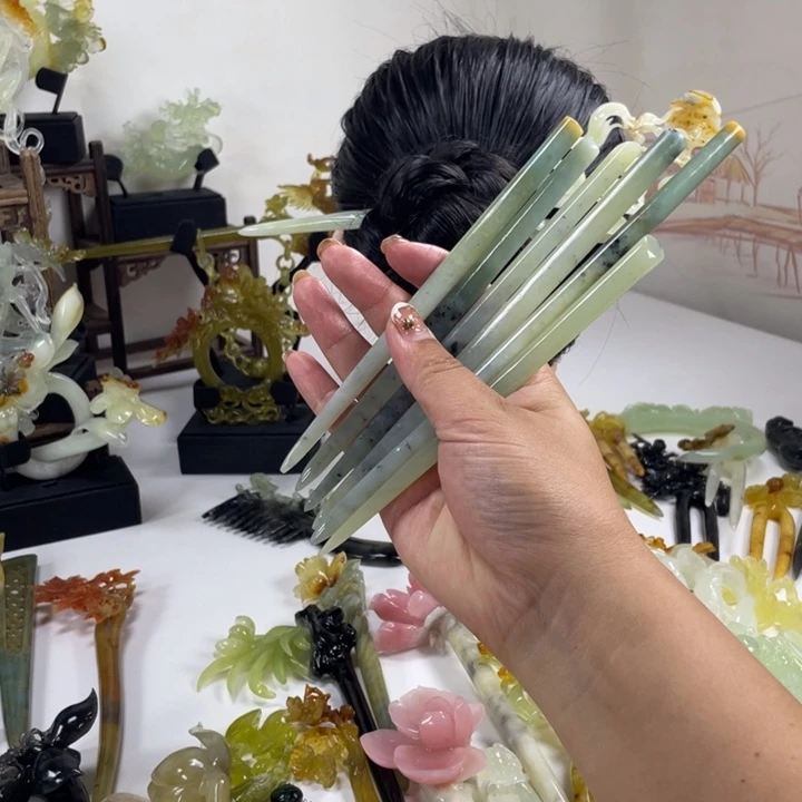 玖***忆岫玉未镶嵌发簪岫玉发簪