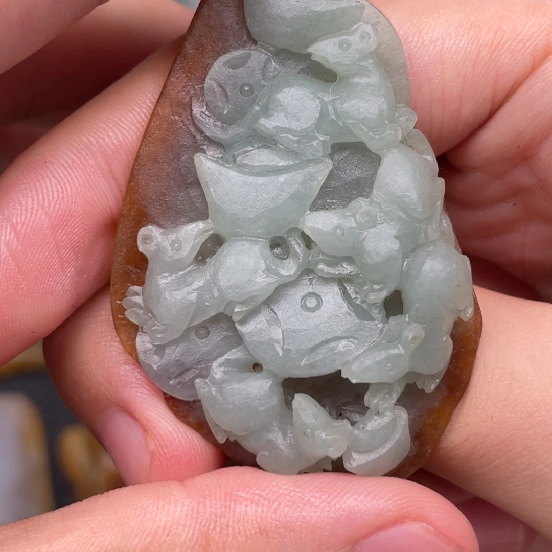 未镶嵌定制翡翠鼠