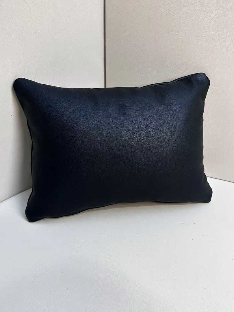 30*40cm微瑕头层牛皮意式沙发腰枕办公椅腰枕午睡枕含芯汽车腰靠