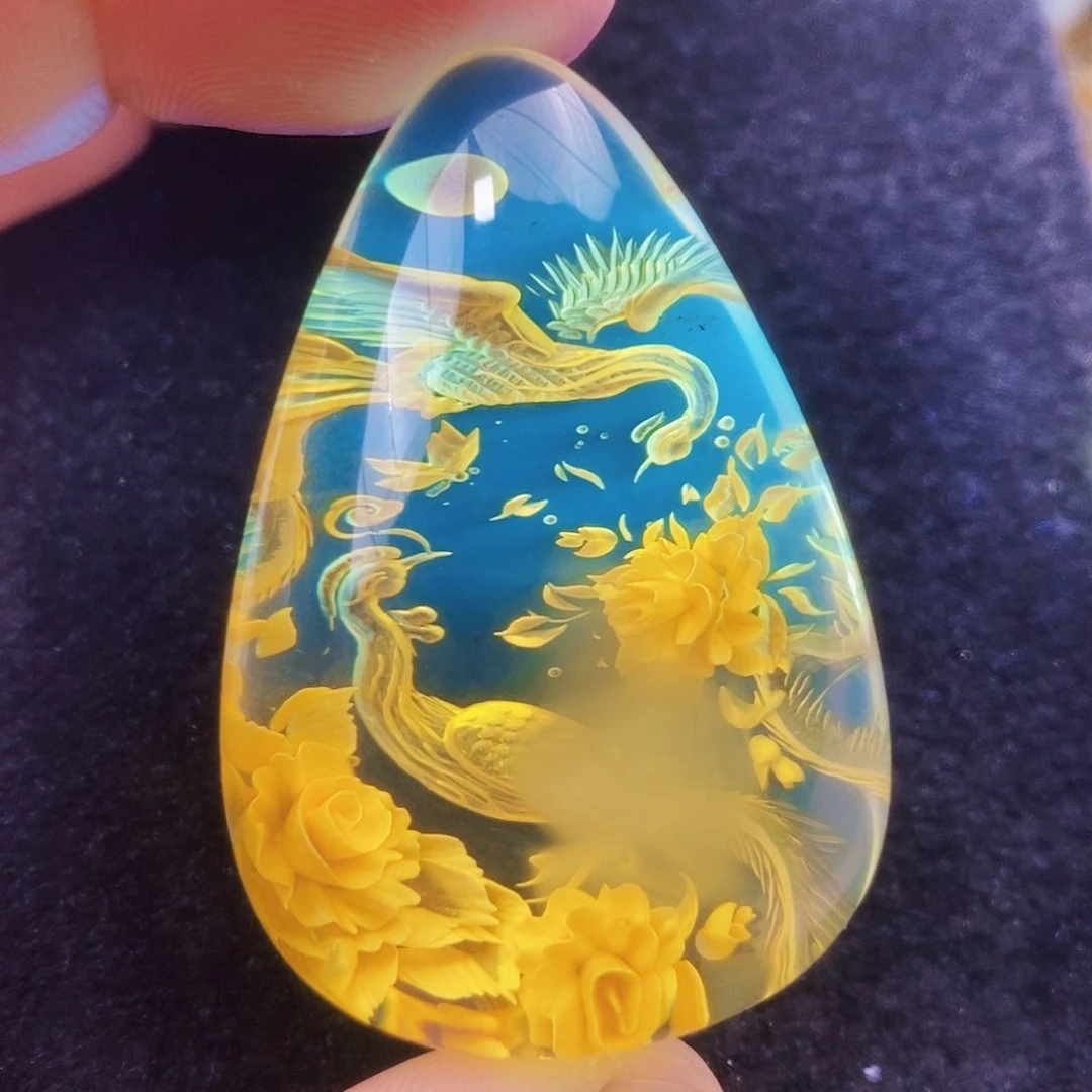 【闪购商品】金珀吊坠(不含链)未镶嵌