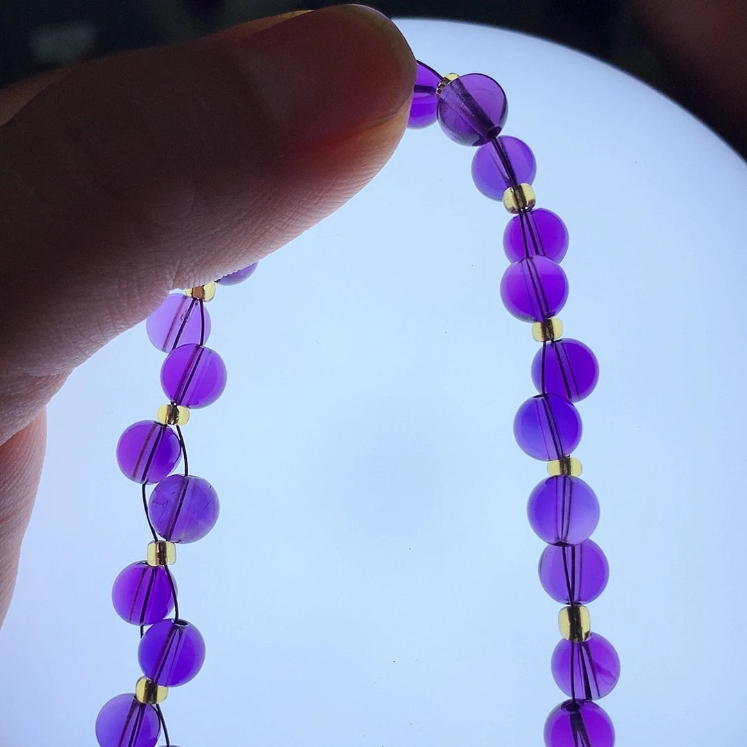 紫晶未镶嵌珠宝半成品L 福利款手链