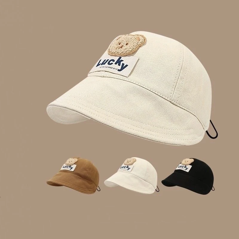 儿童帽子春秋棒球帽宝宝婴儿鸭舌帽男童女童夏季渔夫帽防晒遮阳帽