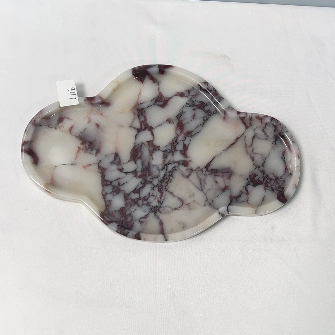 石材宝紫茶盘。  118