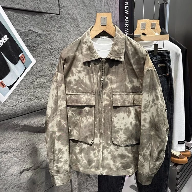 25早春!UUS迷彩美式vintage脏脏洗男士工装夹克外套704