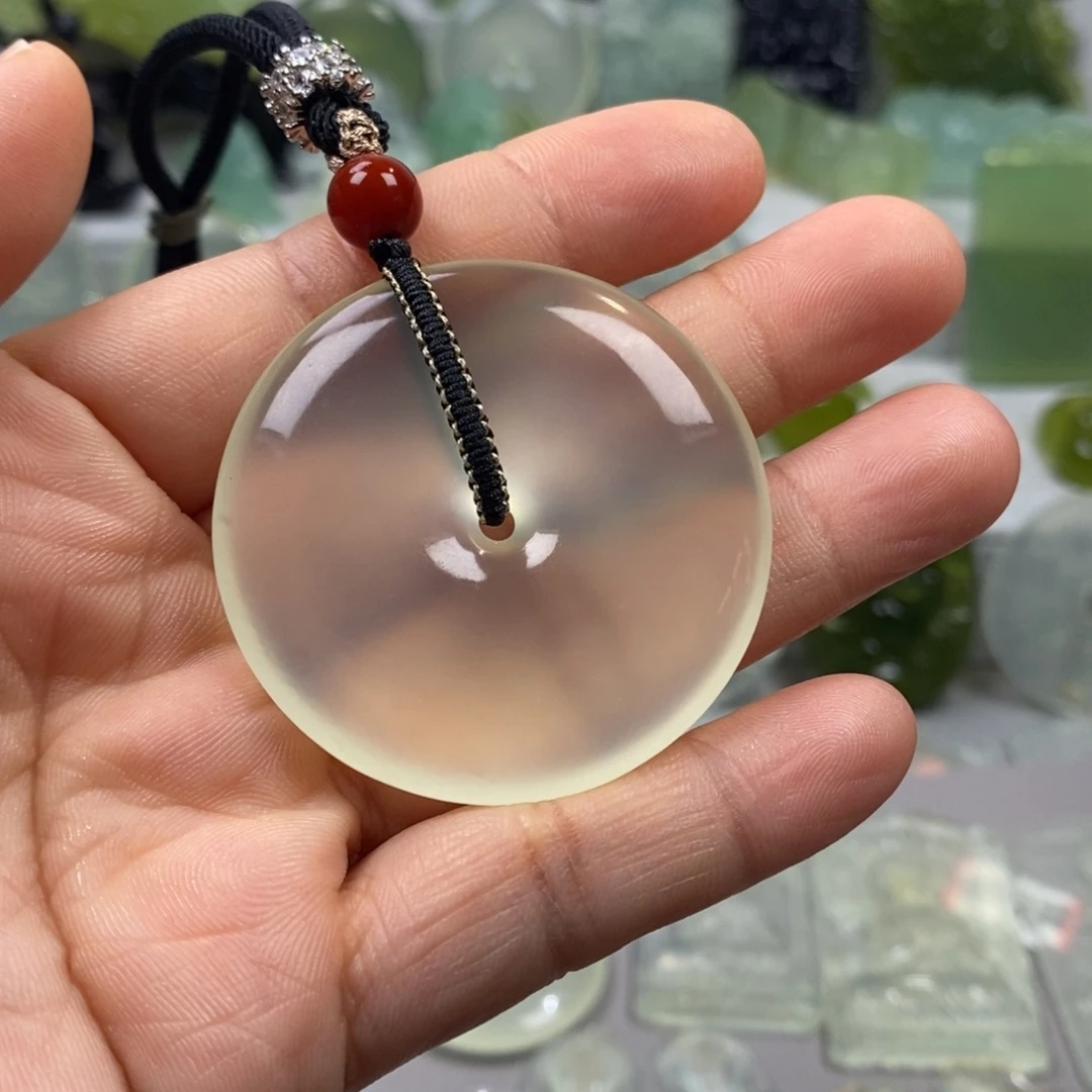 紫***瑞蛇纹石玉未镶嵌颈饰