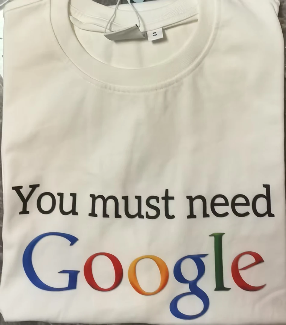 4ever谷歌字母印花情侣T恤