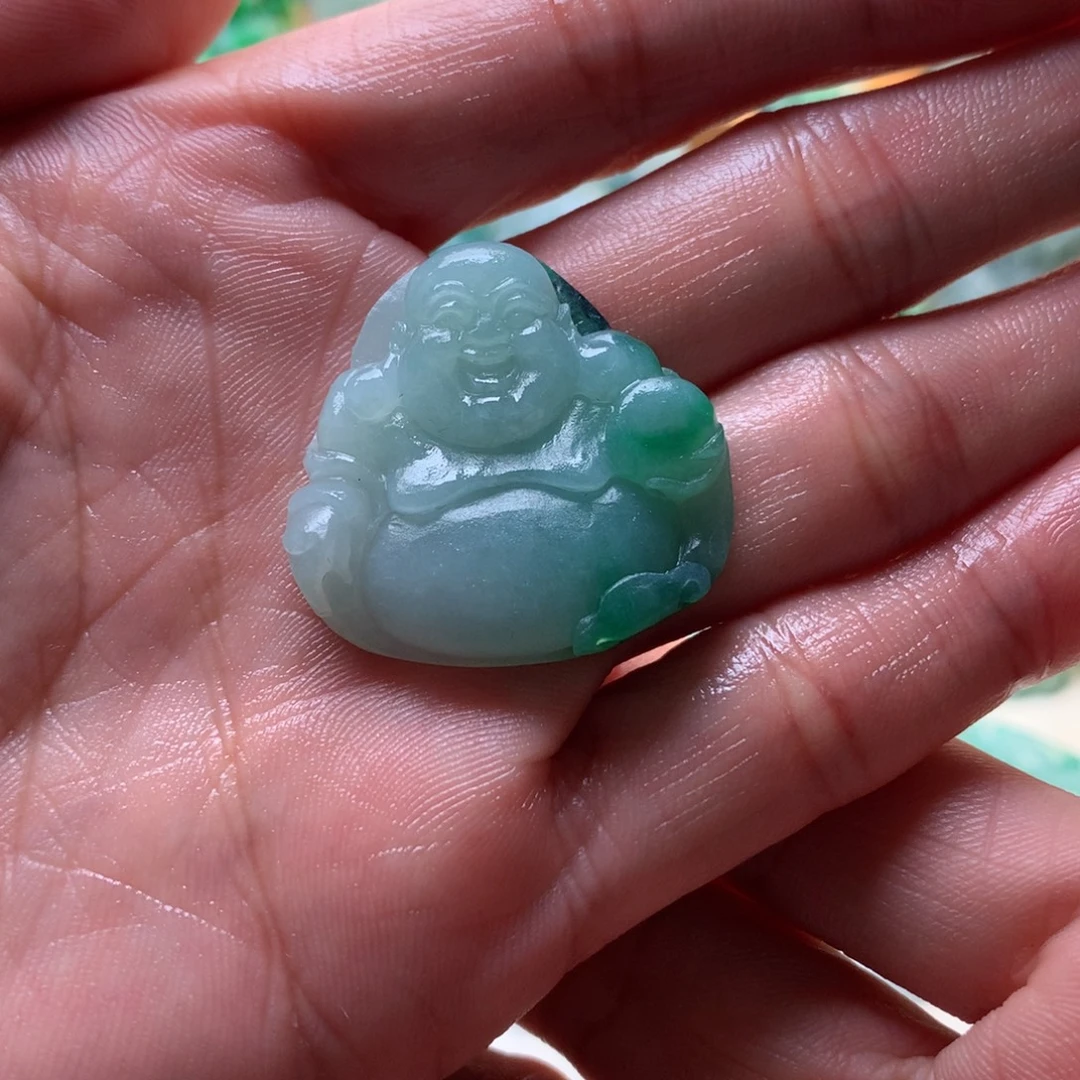 纯***惧未镶嵌定制翡翠佛