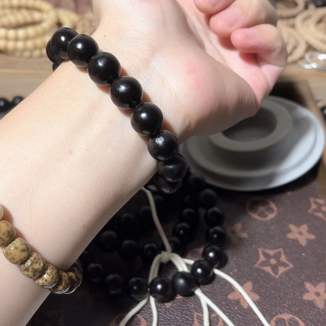 津***源草珠菩提吊坠无患子单圈