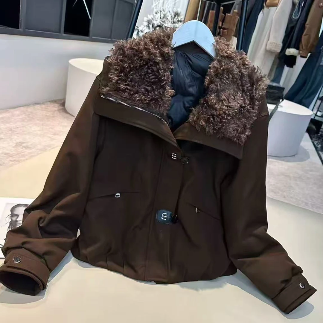 《姚家优麦汇》Y7393冬款立领外套百搭休闲韩系女款