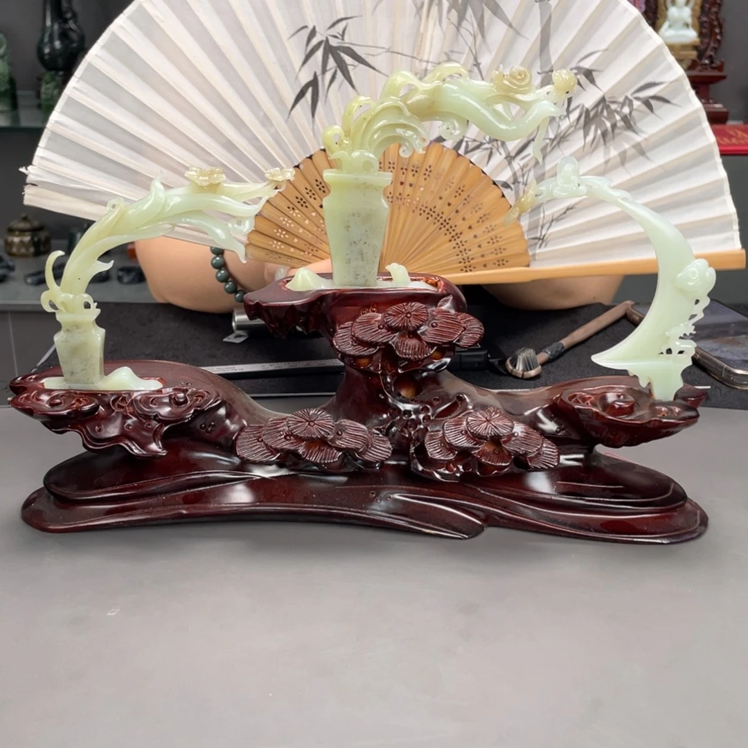 和田玉未镶嵌摆件