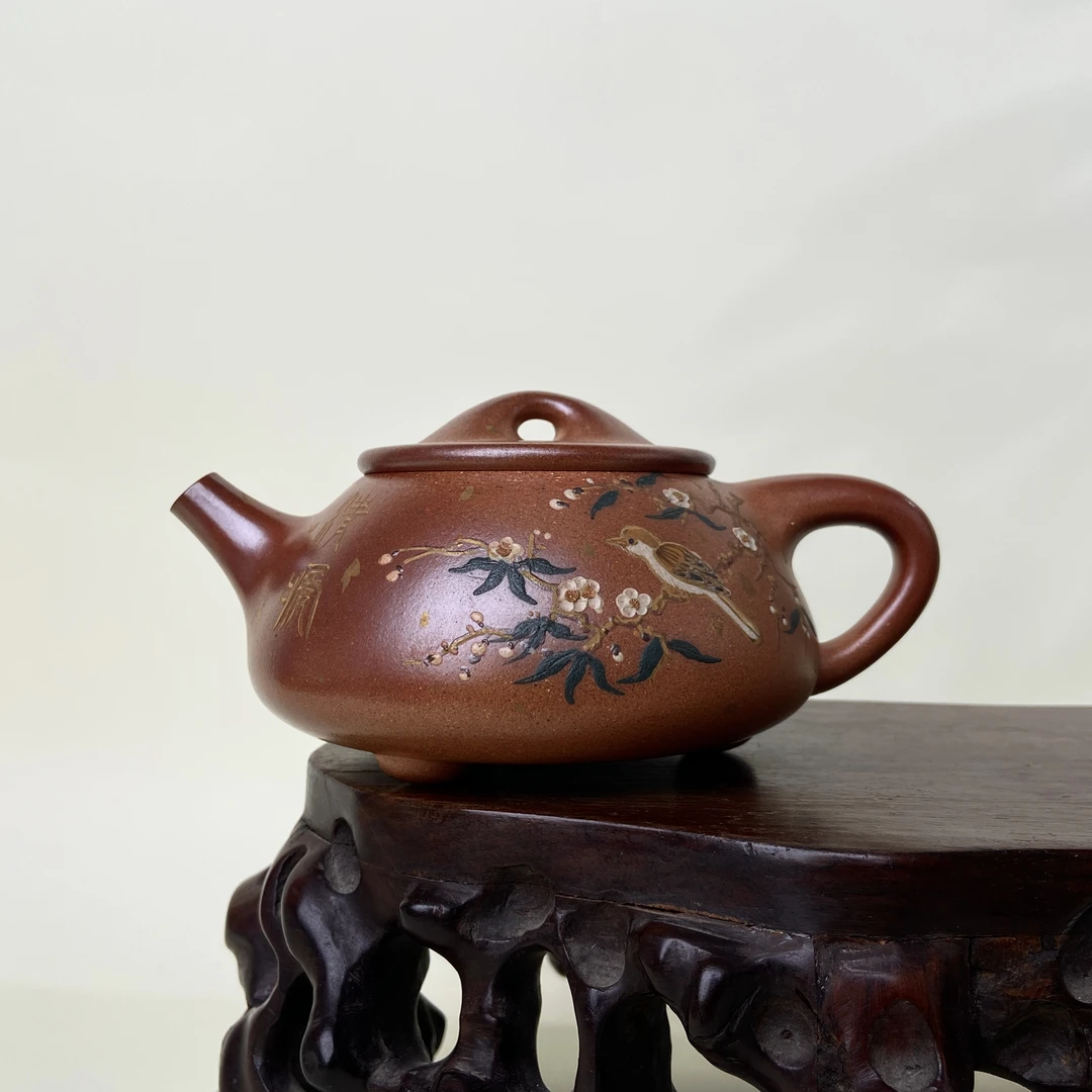 宜兴手工紫砂陶 （汪成林）茶壶GP0094-4