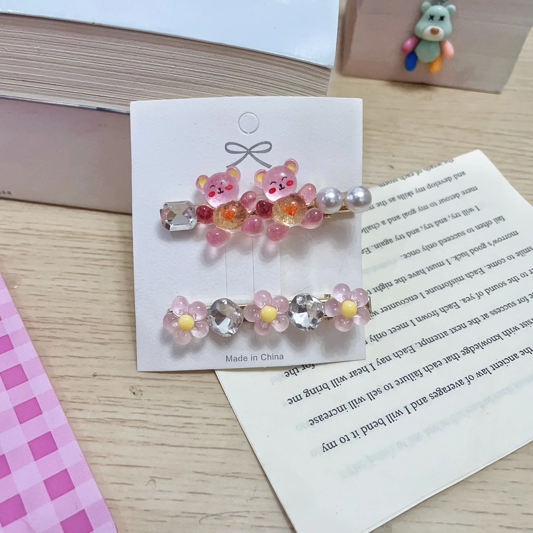 少女风休闲风发饰女时尚发夹刘海夹千金风卡通精品碎发夹仙女百搭