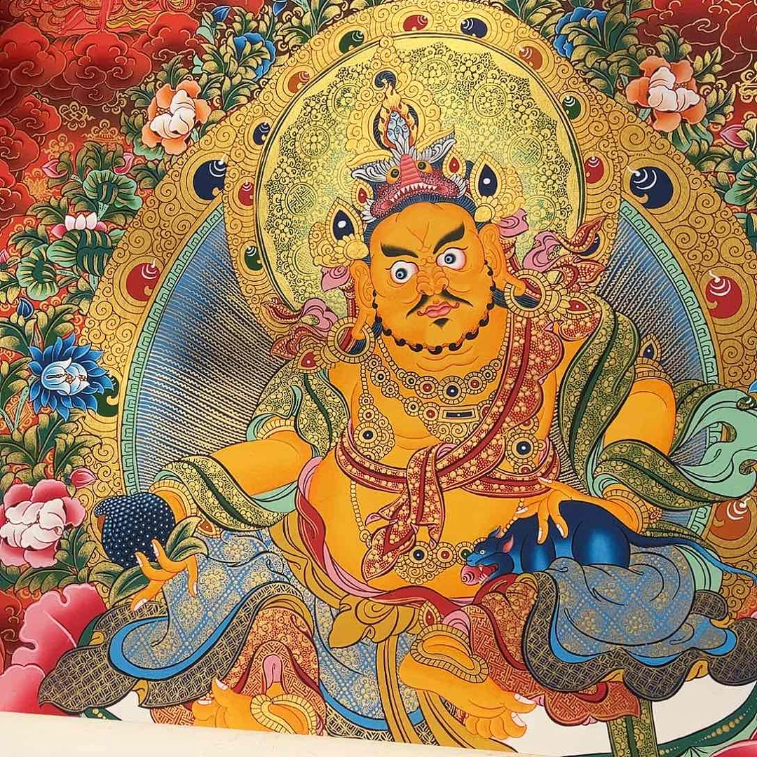 就***婷装裱画尼泊尔手绘唐卡画芯