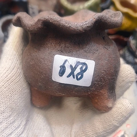 粗陶花盆手工花盆