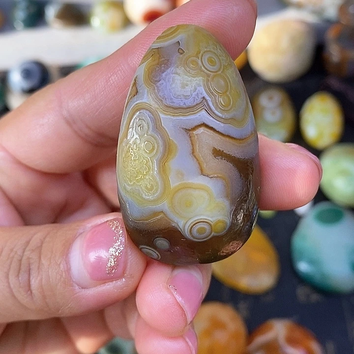 手把件奇石饰品无孔