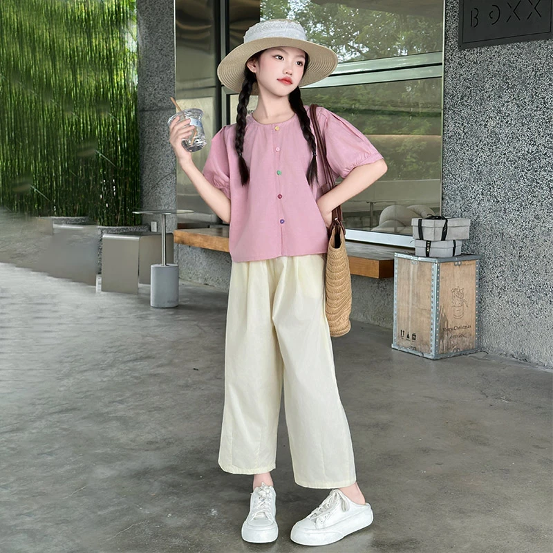 女童夏季洋气套装2025新款儿童两件套夏款中大童女孩时髦炸街夏装