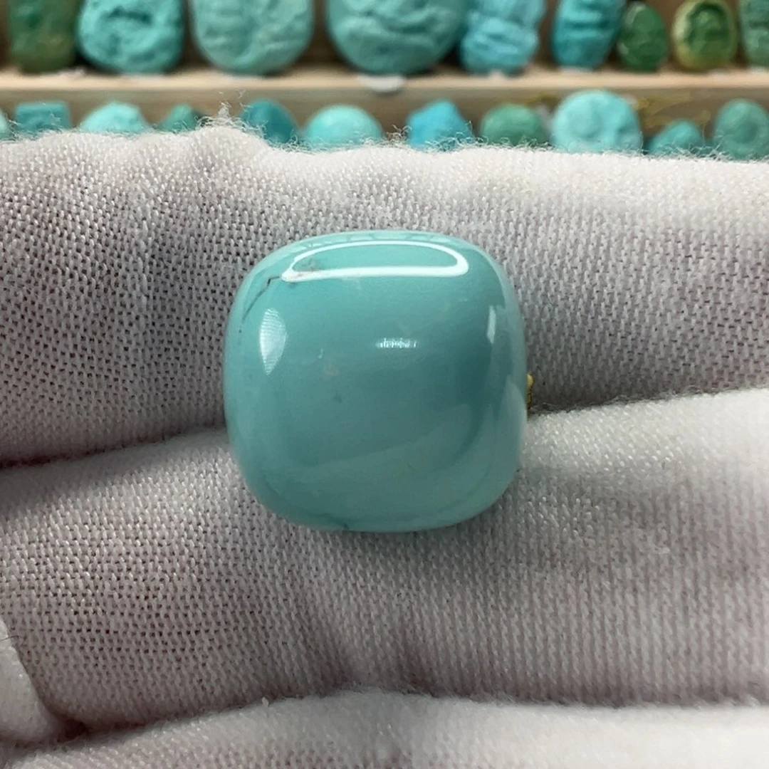 未镶嵌绿松石老型珠14.1x13.8mm