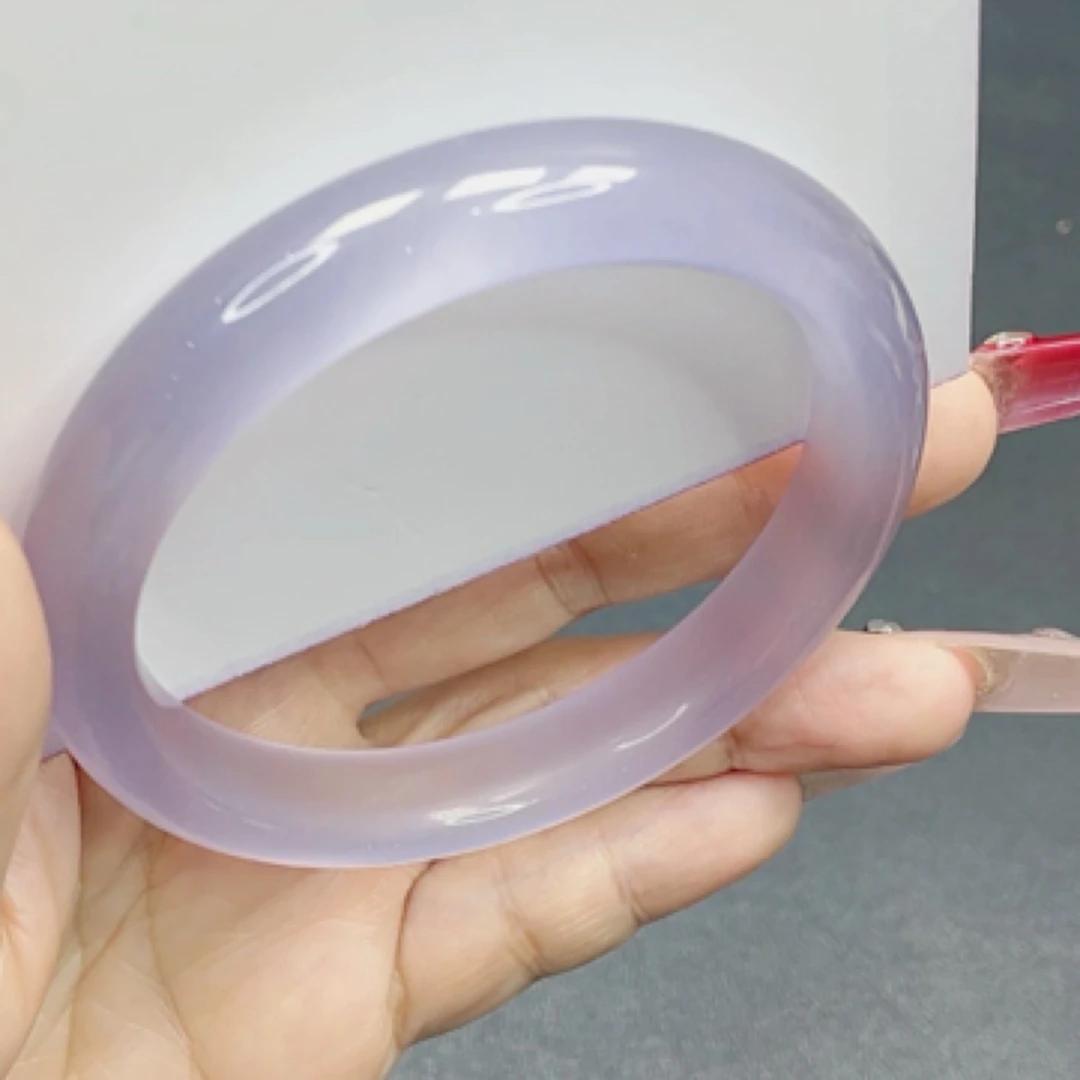 手镯 冰冰紫 高贵优雅气质  52圈口