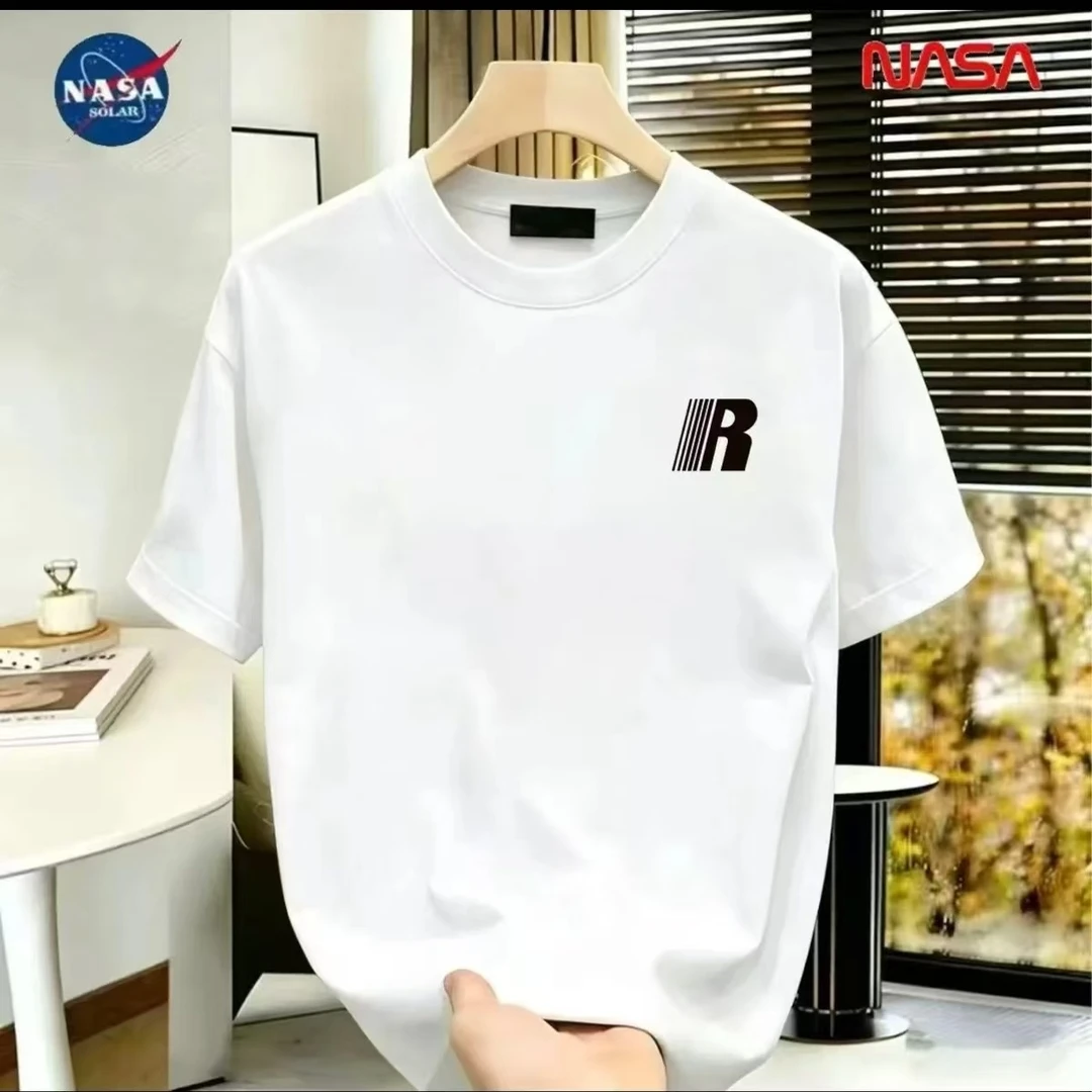 NASA联名纯棉夏季圆领短袖T恤微宽松时尚男女同款休闲百搭04