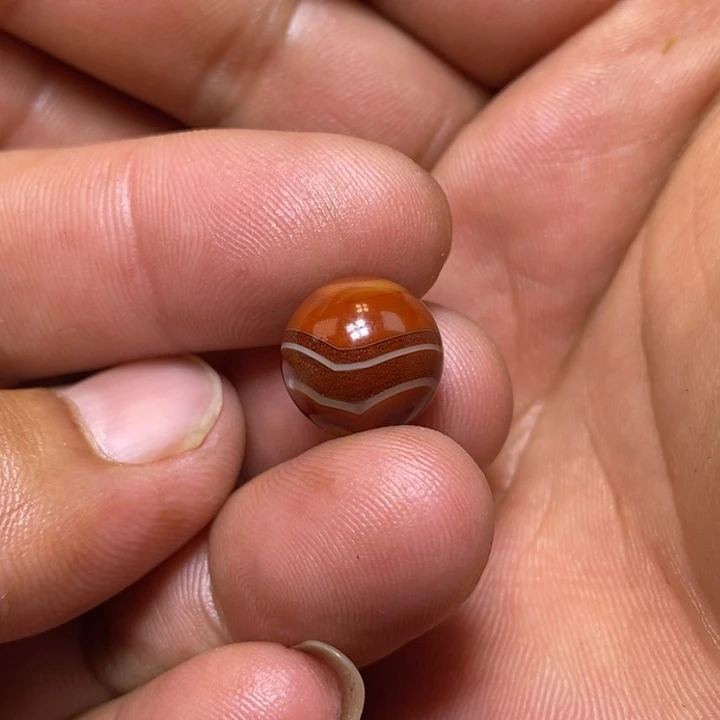 未镶嵌战国红珠子玛瑙/玉髓安*?