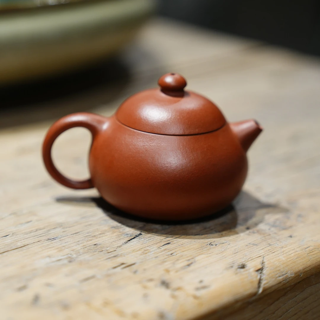 观一茶物 | 九瀚·手制大红袍黑骨烧文旦庚子款105ml紫砂壶