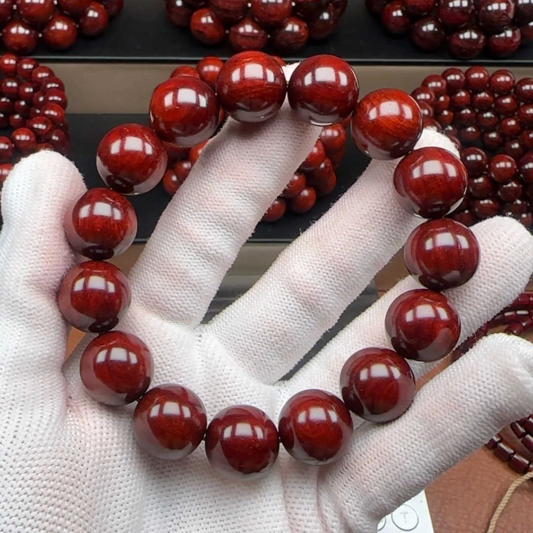 黑***客小叶紫檀手串/手链1.5龙鳞6022